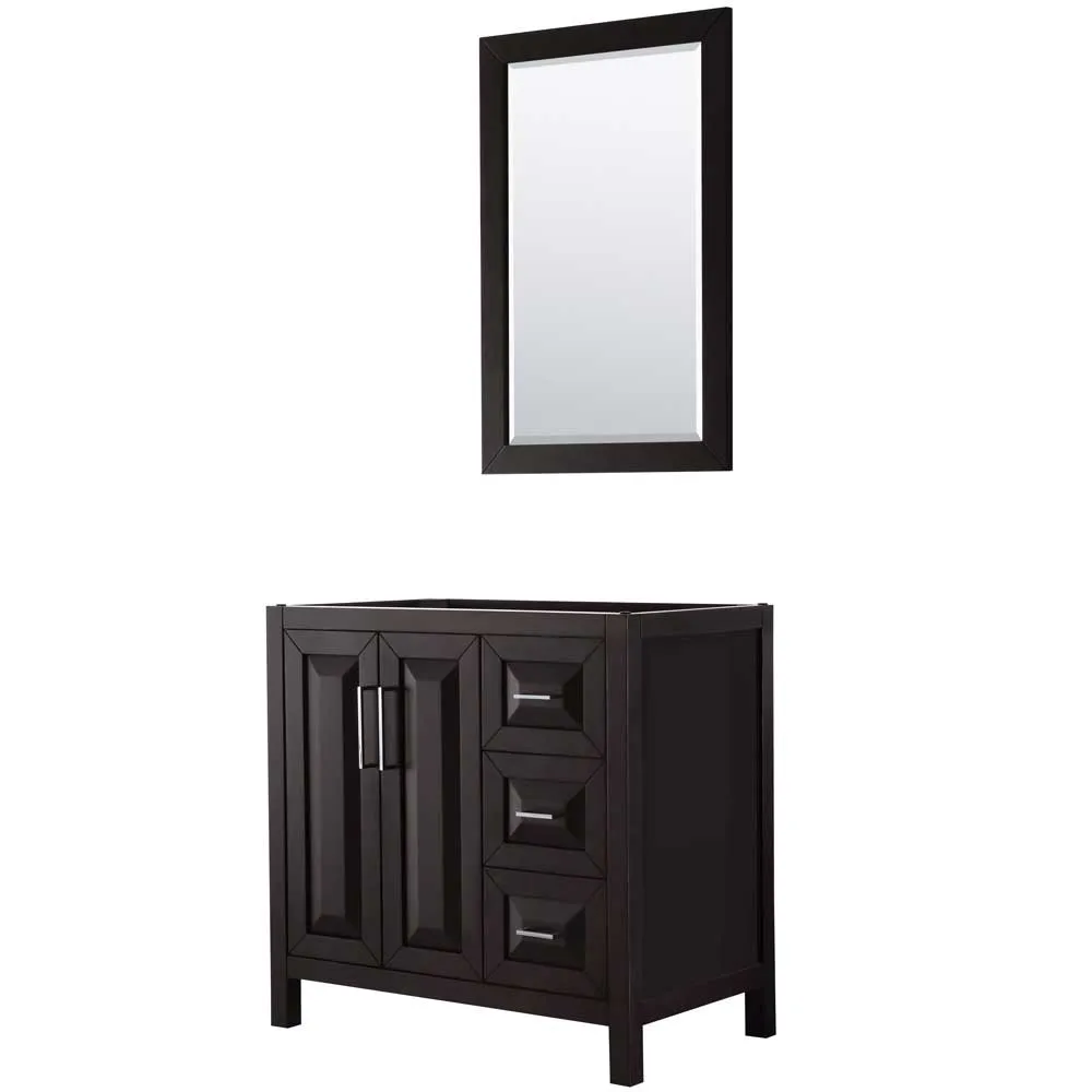 Daria 36 Inch Single Bathroom Vanity in Dark Espresso