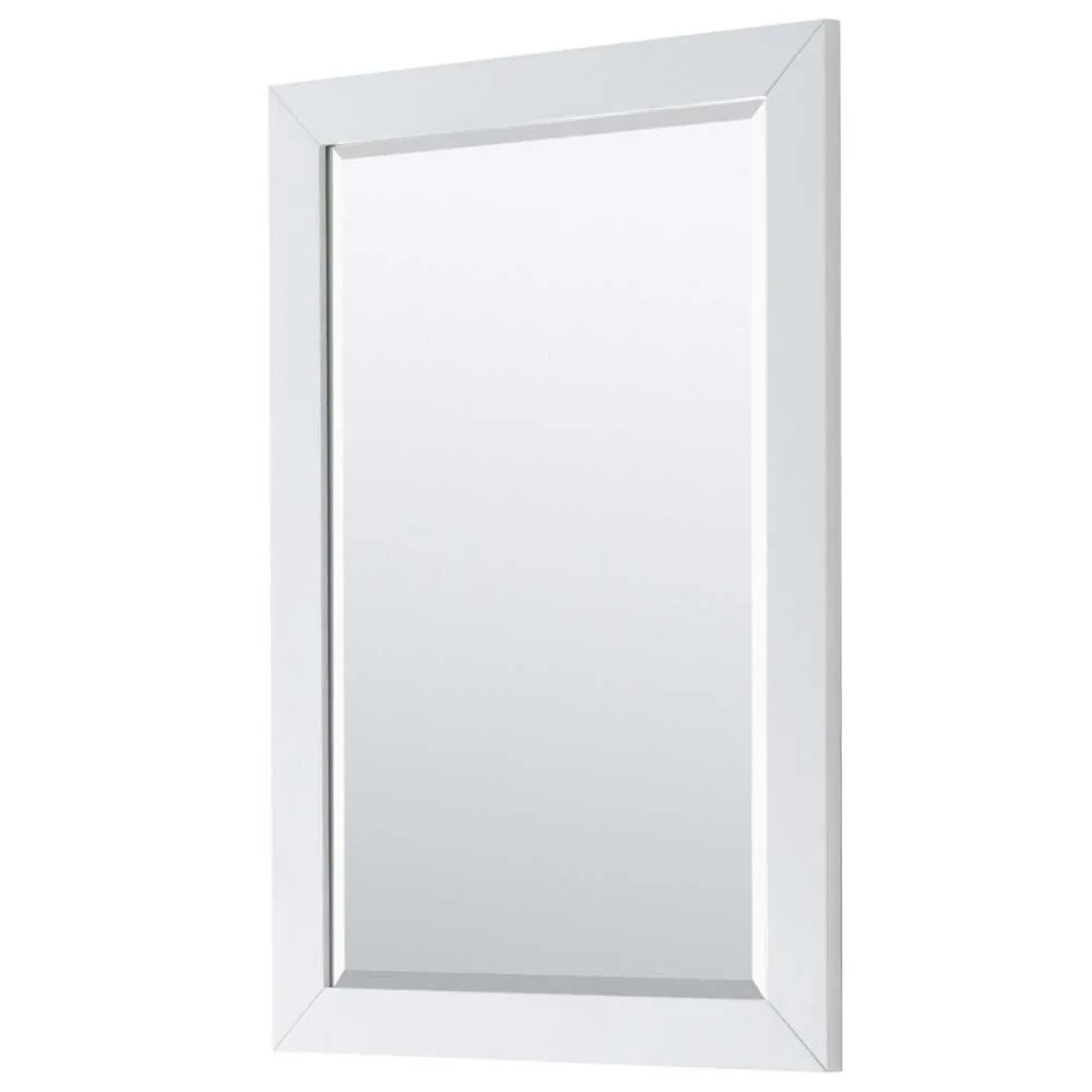 Daria 36 Inch Single Bathroom Vanity in White - Polished Chrome Trim