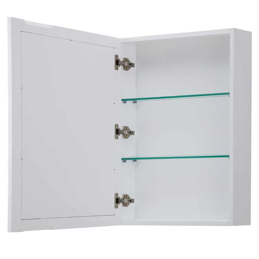 Daria 48 Inch Single Bathroom Vanity in White - Polished Chrome Trim