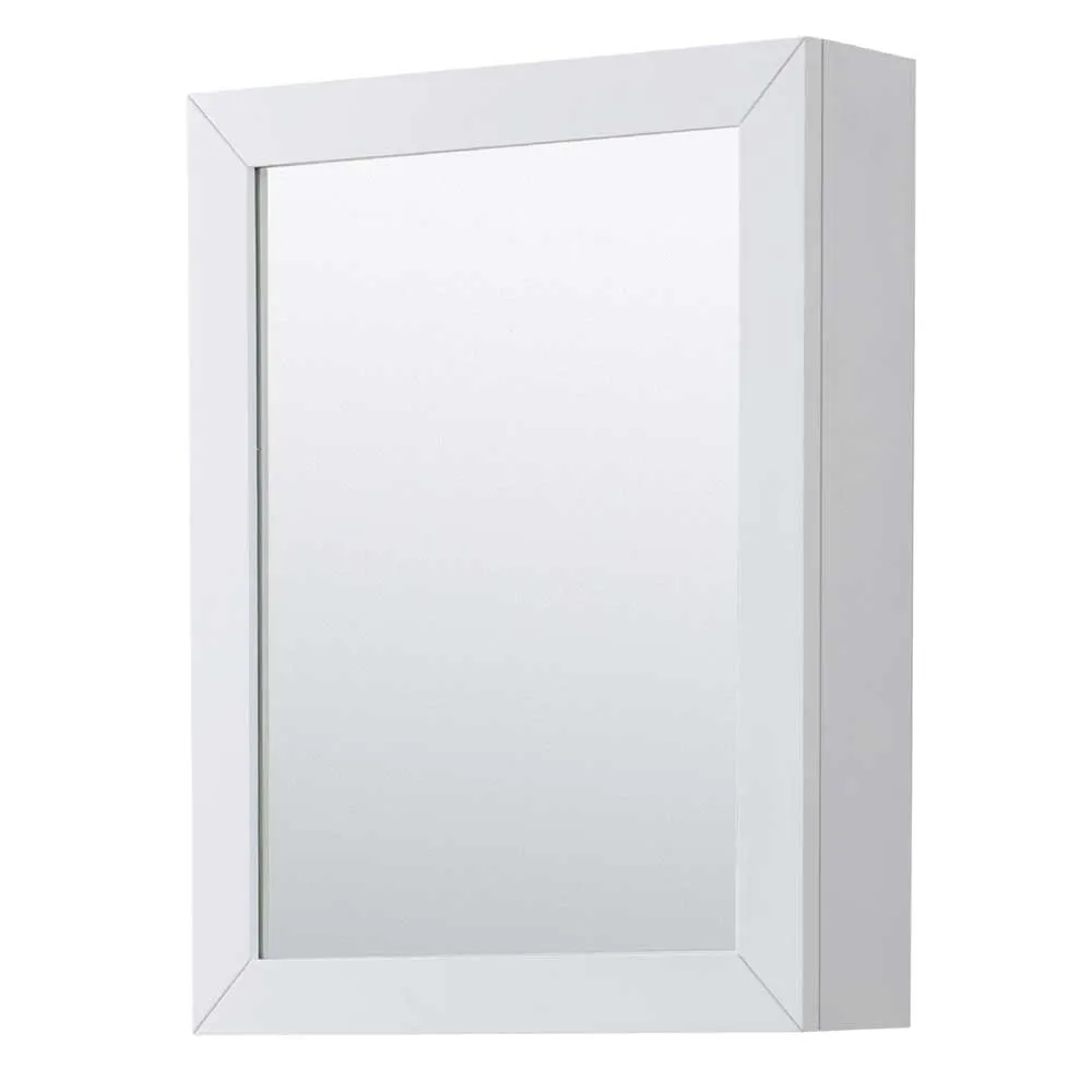 Daria 48 Inch Single Bathroom Vanity in White - Polished Chrome Trim
