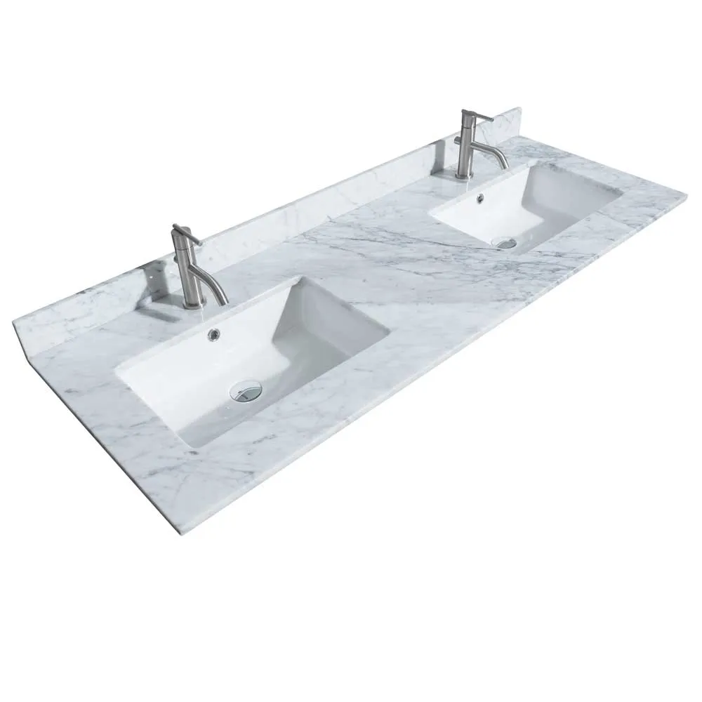 Daria 60 Inch Double Bathroom Vanity in Dark Blue