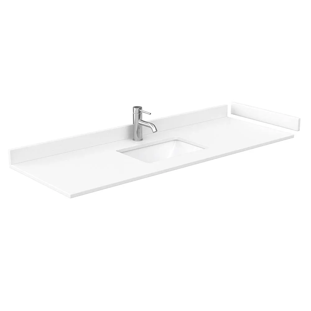 Daria 60 Inch Single Bathroom Vanity in Dark Espresso
