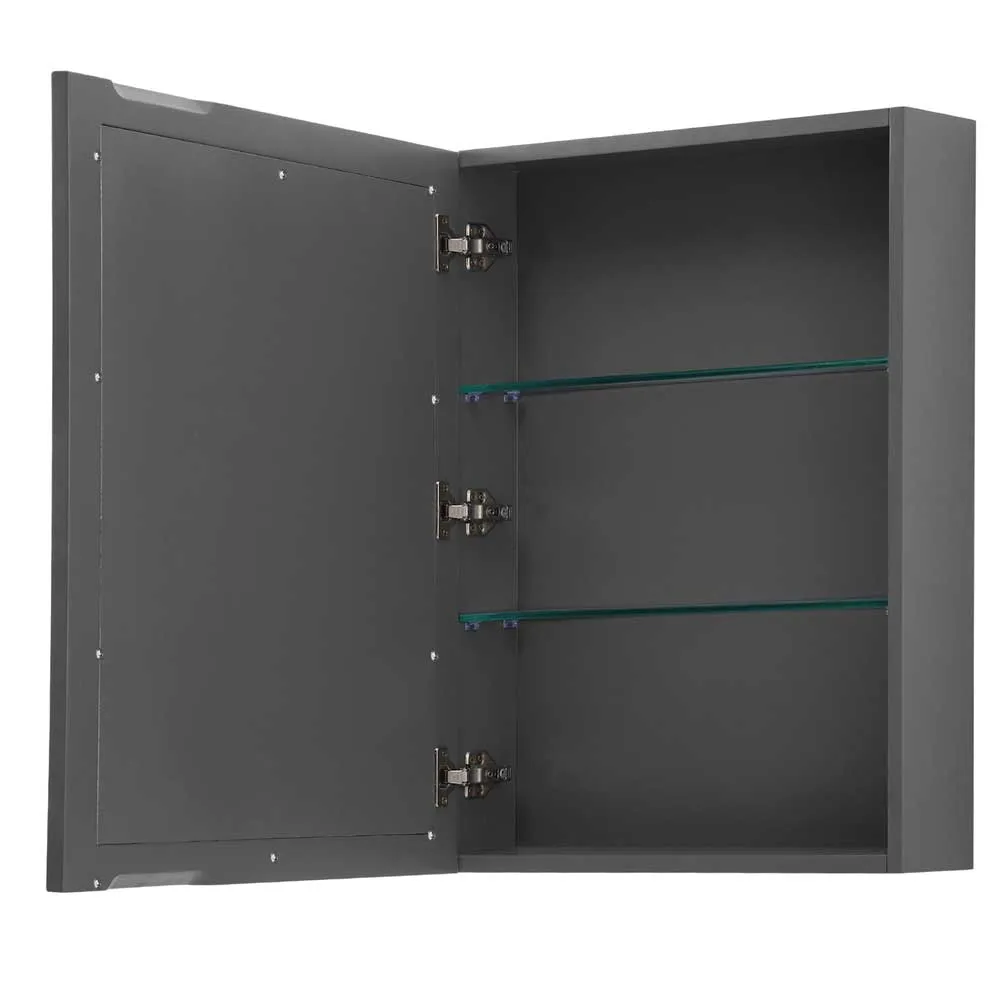Daria 72 Inch Double Bathroom Vanity in Dark Gray
