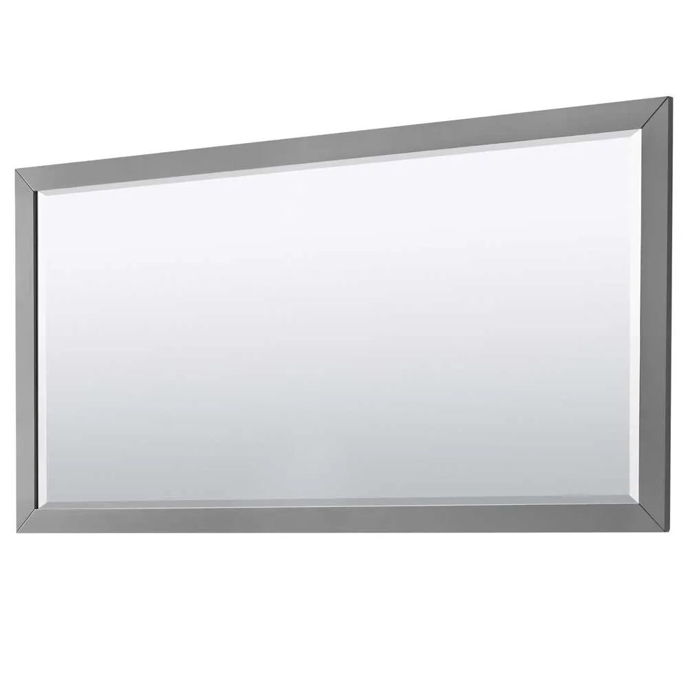 Daria 72 Inch Double Bathroom Vanity in Dark Gray