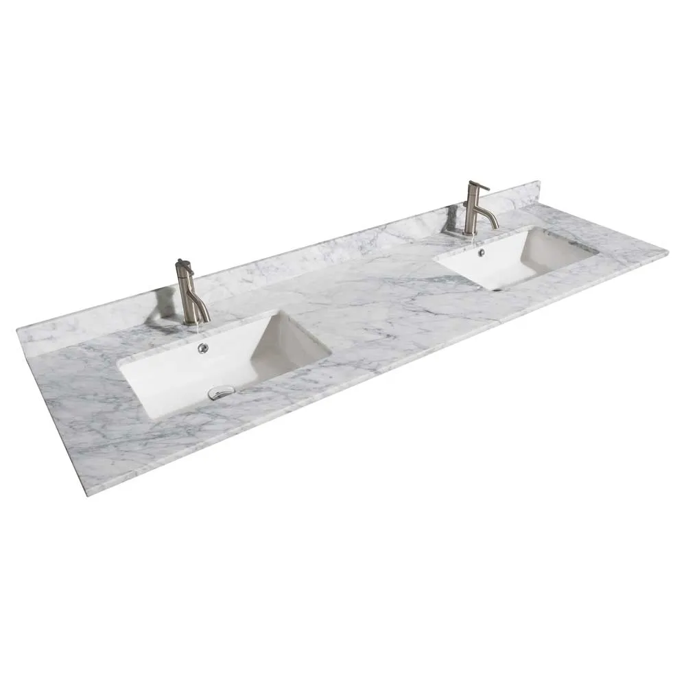 Daria 72 Inch Double Bathroom Vanity in Dark Gray