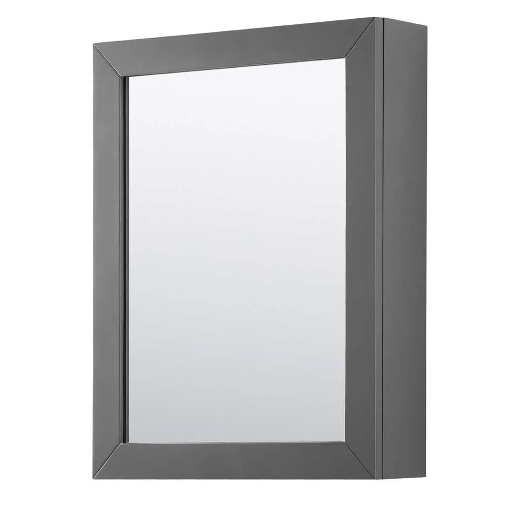 Daria 72 Inch Double Bathroom Vanity in Dark Gray
