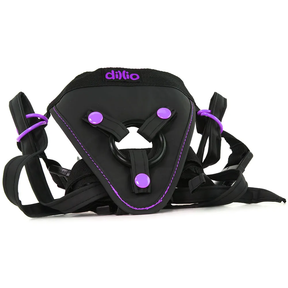 Dillio Perfect Fit Harness in Black/Purple