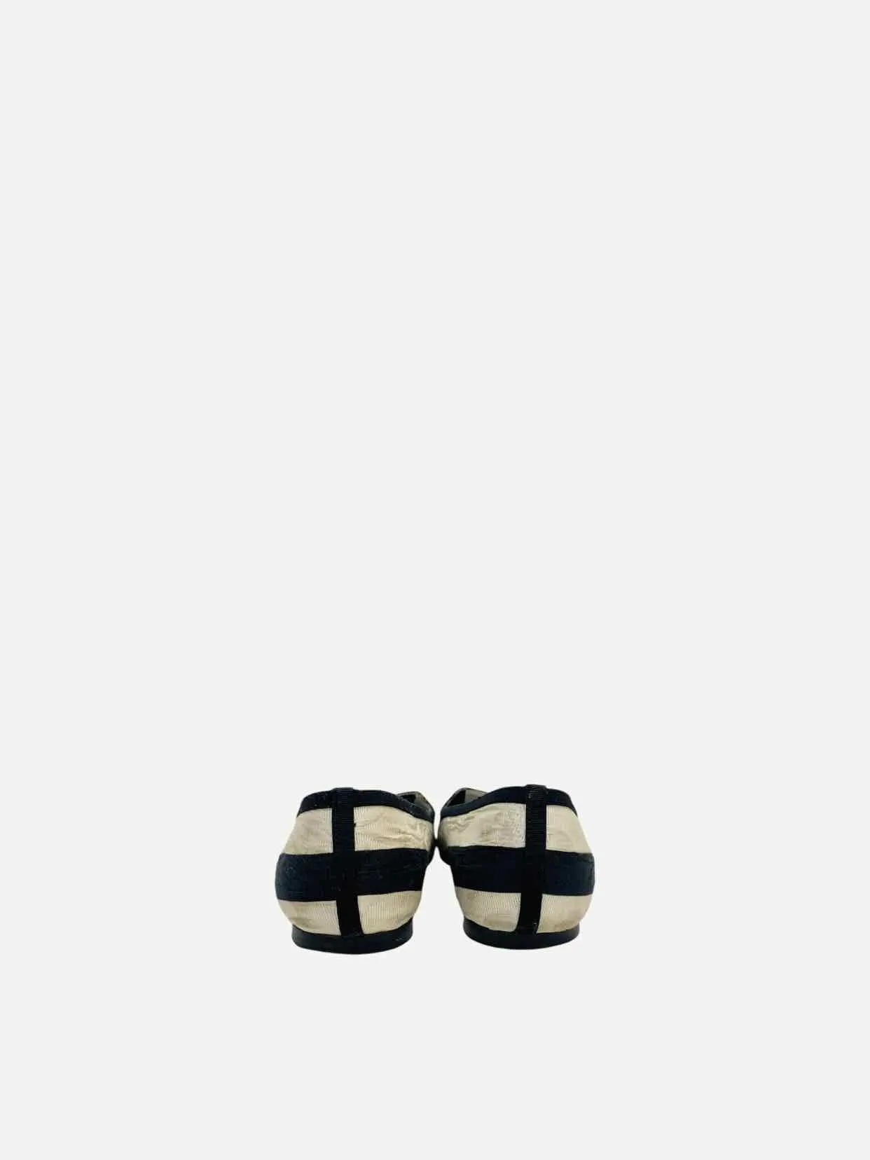 DOLCE & GABBANA Knit Black & White Ballet Flats 36