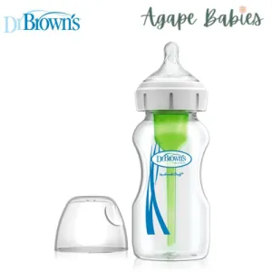 Dr Brown's 9 oz/270 ml Glass Wide-Neck "Options " Bottle (1 Pack)
