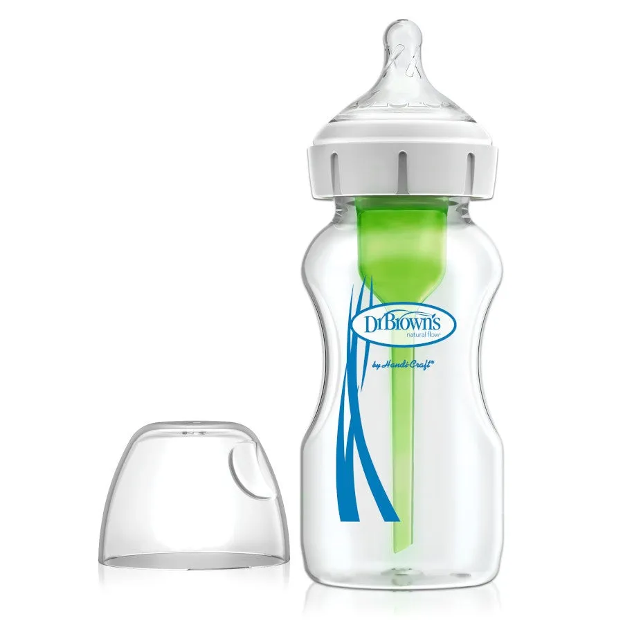 Dr Brown's 9 oz/270 ml Glass Wide-Neck "Options " Bottle (1 Pack)