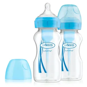 Dr Brown’s Options  Anti-Colic Bottle (270ml, Twin Pack) - Blue