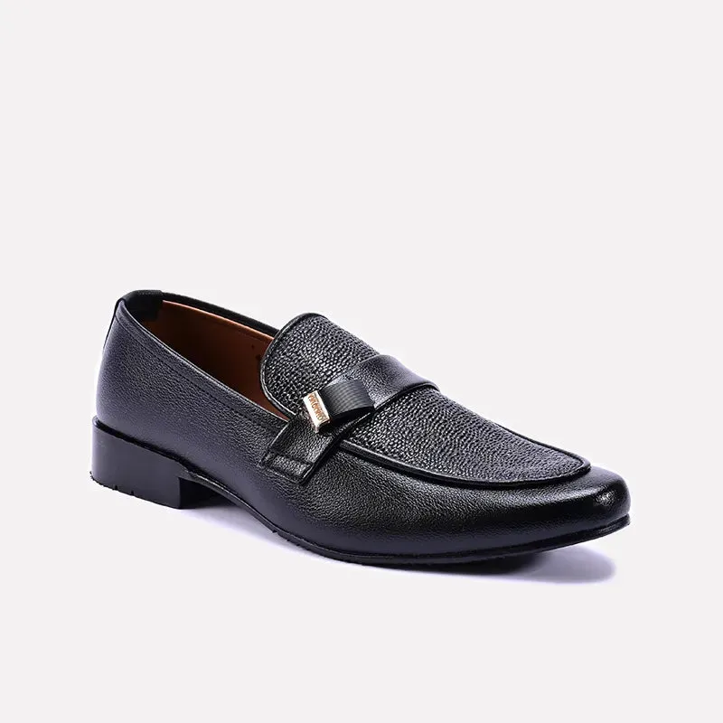 Elite Black Slip On Dress Shoes 0111152
