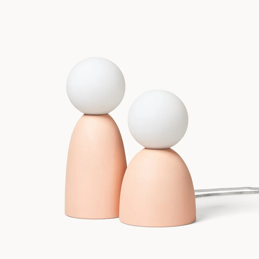 Franca NYC - Ceramic Table Light - Dune - Short (Blush)