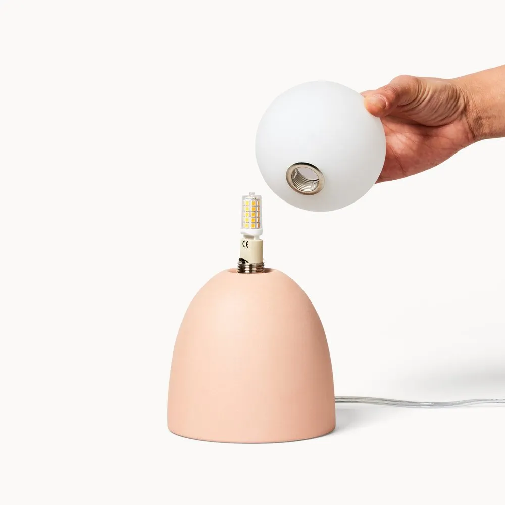 Franca NYC - Ceramic Table Light - Dune - Short (Blush)