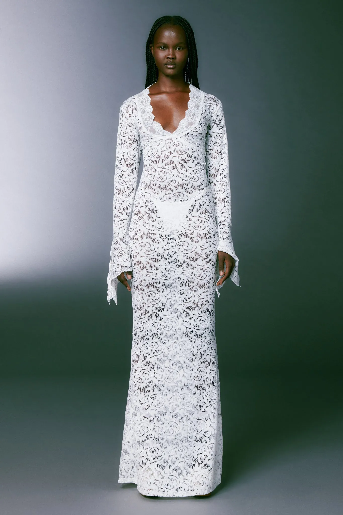 GEMMA MAXI DRESS - WHITE