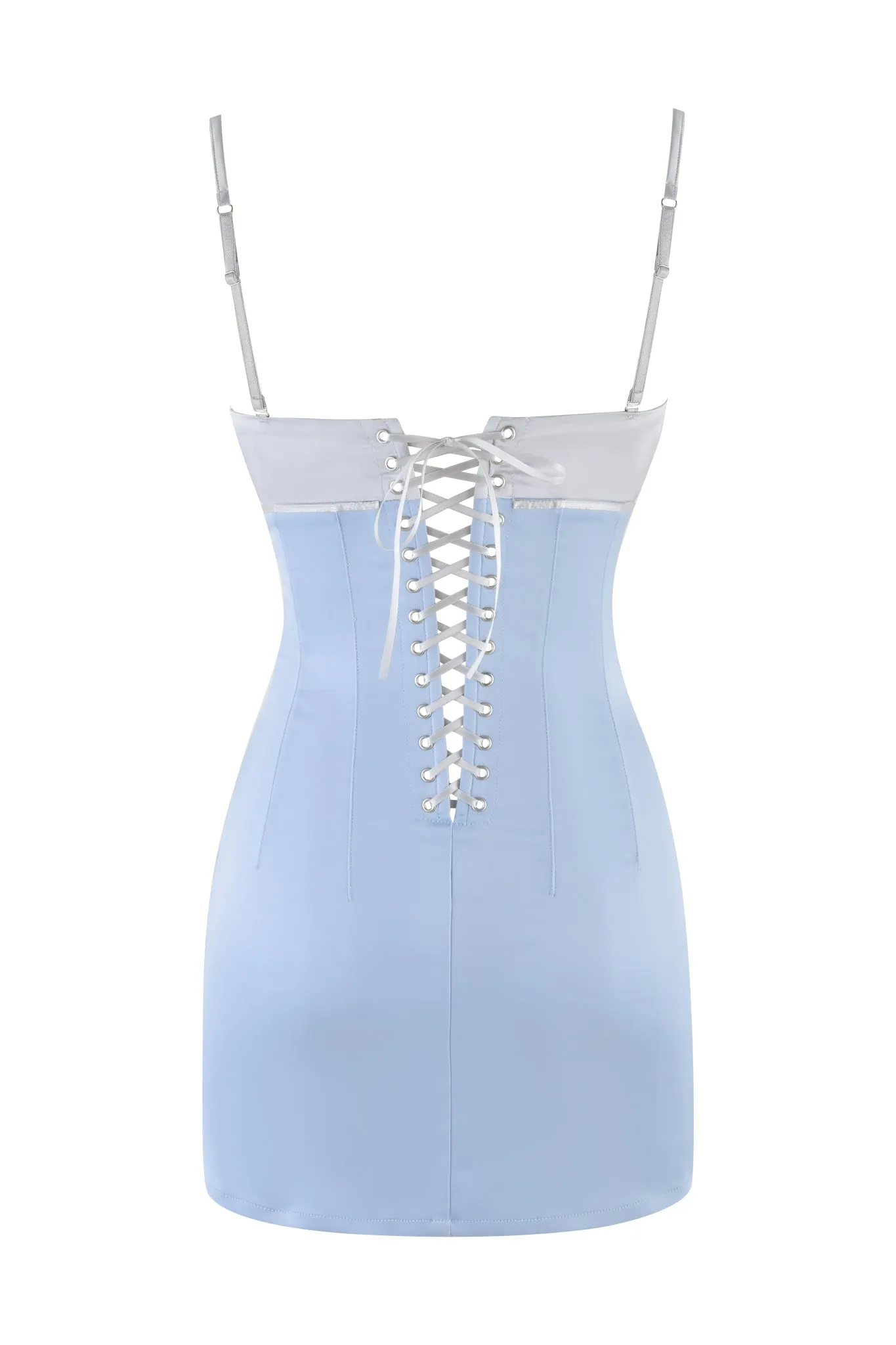 GLACIA MINI DRESS - BLUE