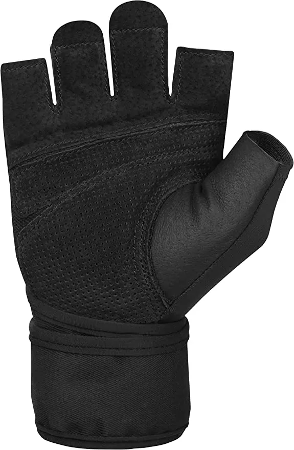 Harbinger Unisex's Pro WristWrap Gloves 2.0 - Black