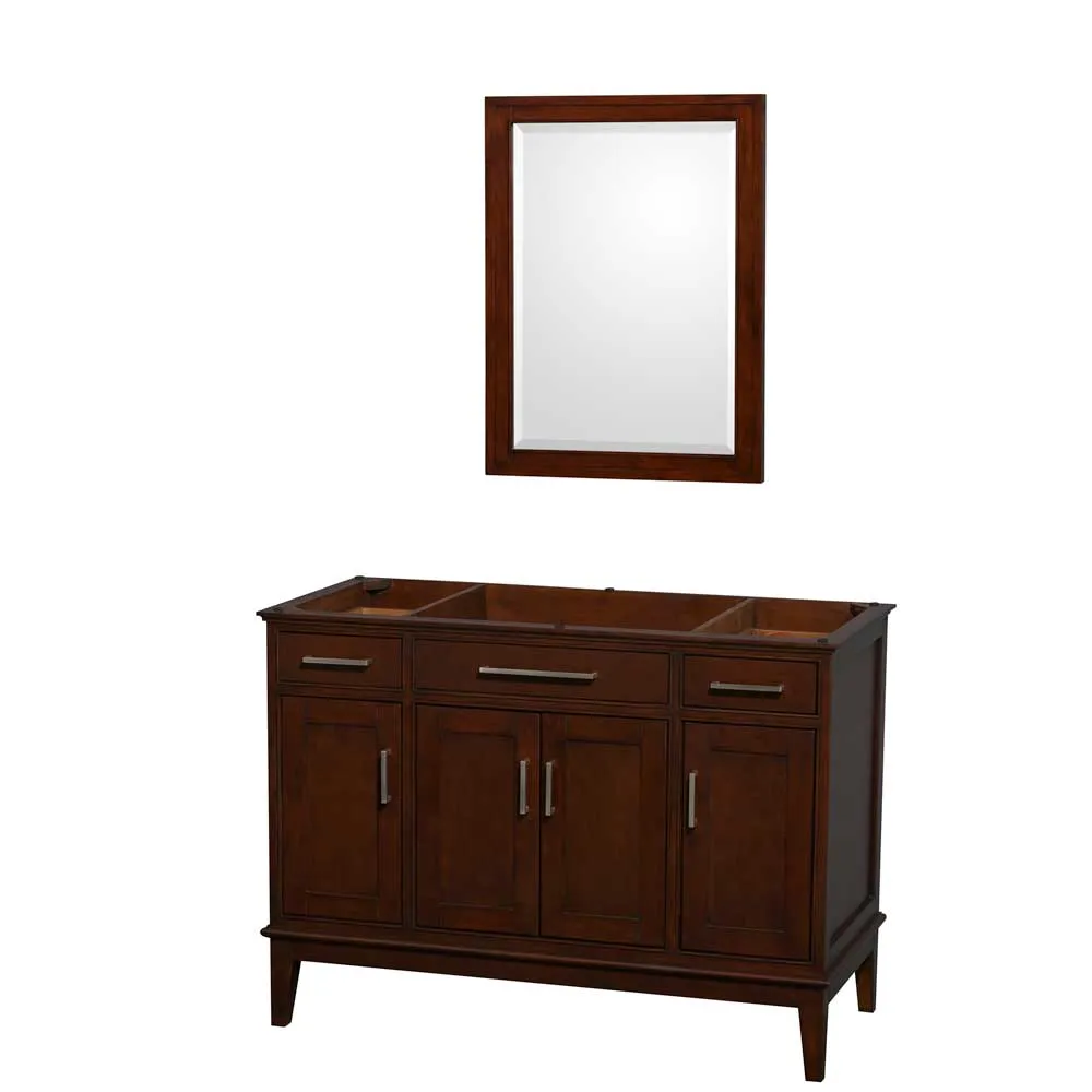 Hatton 48 Inch Single Bathroom Vanity in Dark Chestnut