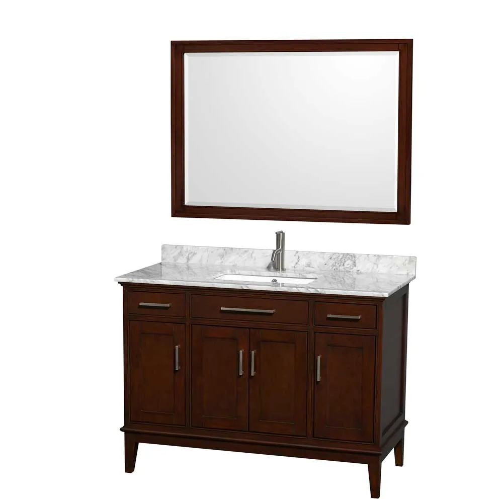 Hatton 48 Inch Single Bathroom Vanity in Dark Chestnut