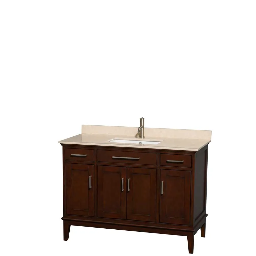 Hatton 48 Inch Single Bathroom Vanity in Dark Chestnut