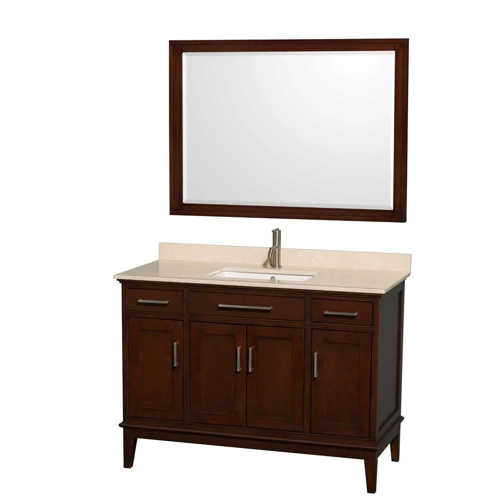 Hatton 48 Inch Single Bathroom Vanity in Dark Chestnut