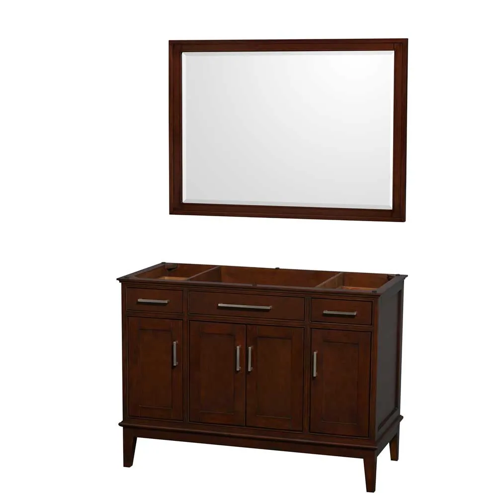 Hatton 48 Inch Single Bathroom Vanity in Dark Chestnut