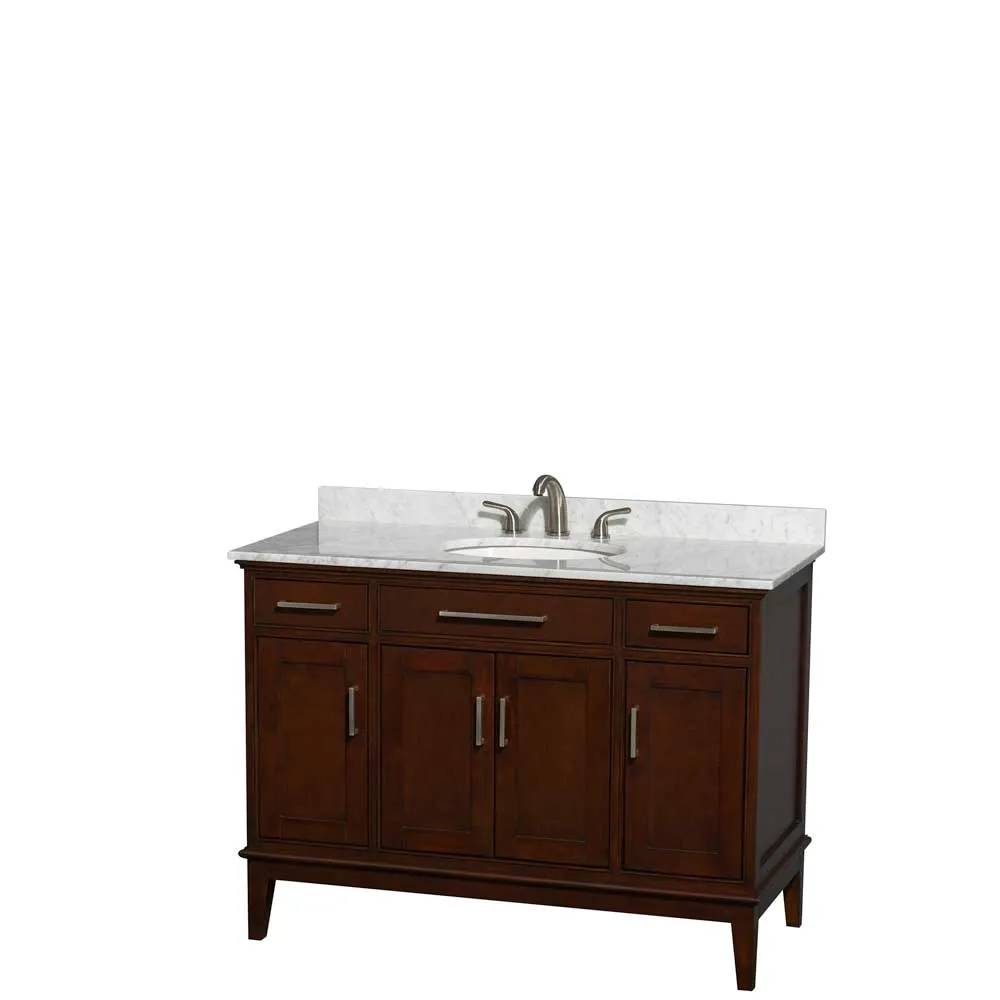Hatton 48 Inch Single Bathroom Vanity in Dark Chestnut