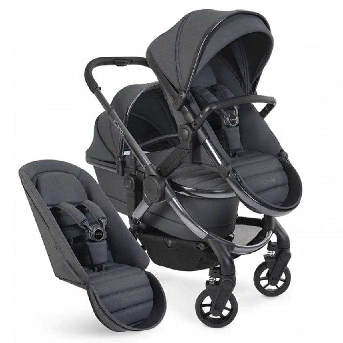 iCandy Peach 7 Double Combo Set in Dark Grey