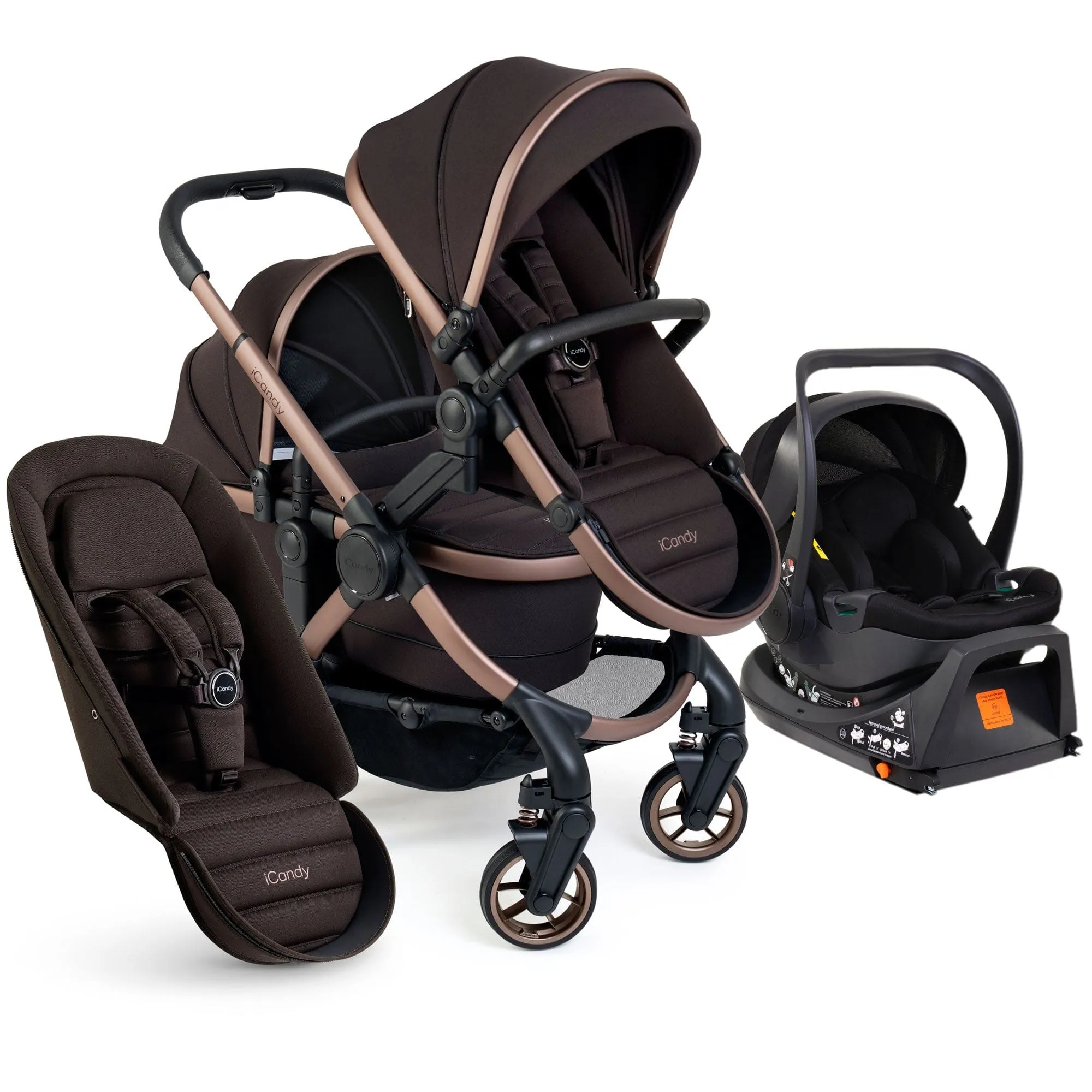 iCandy Peach 7 Double Combo with Cocoon in Pecan