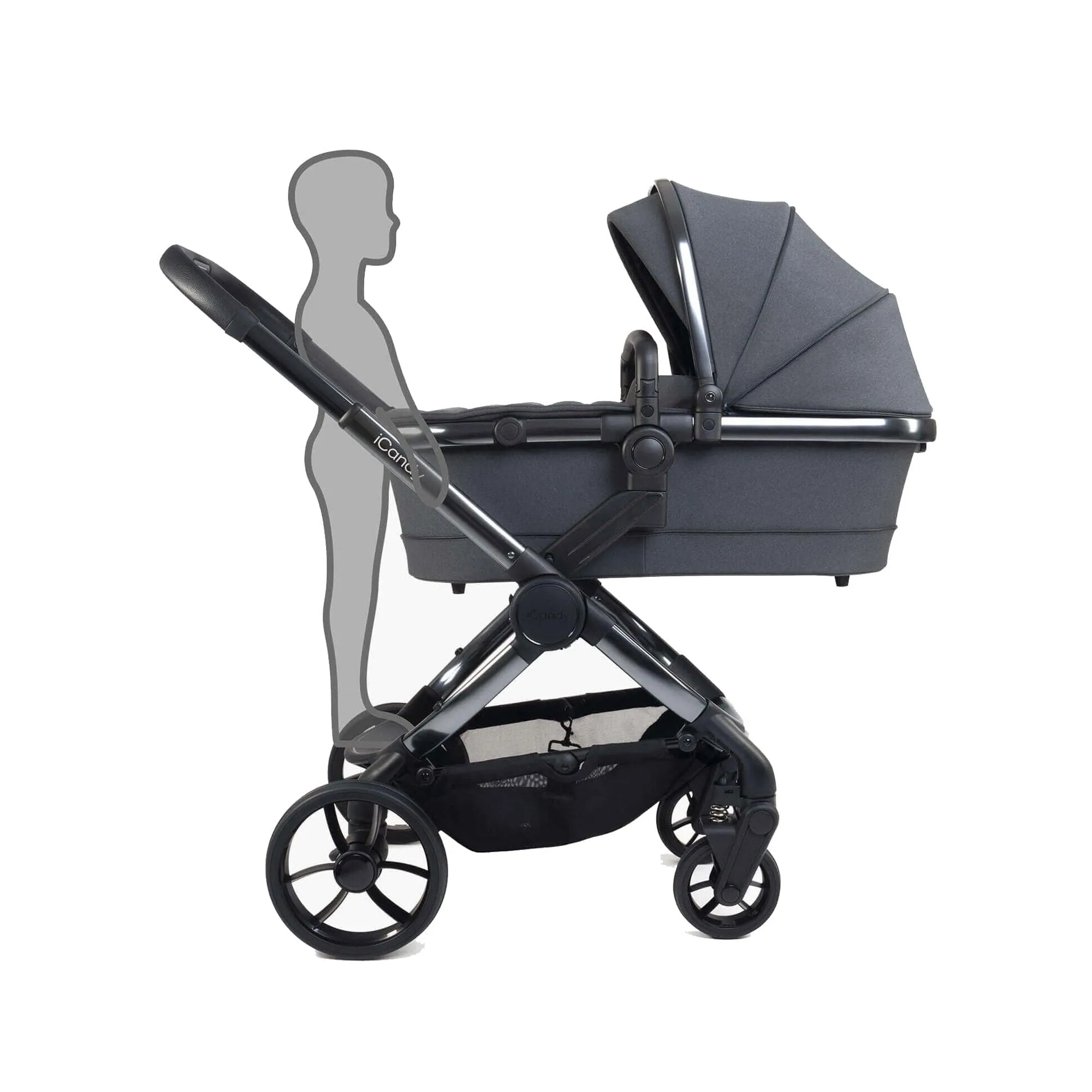 iCandy Peach 7 Maxi-Cosi Combo Set in Dark Grey