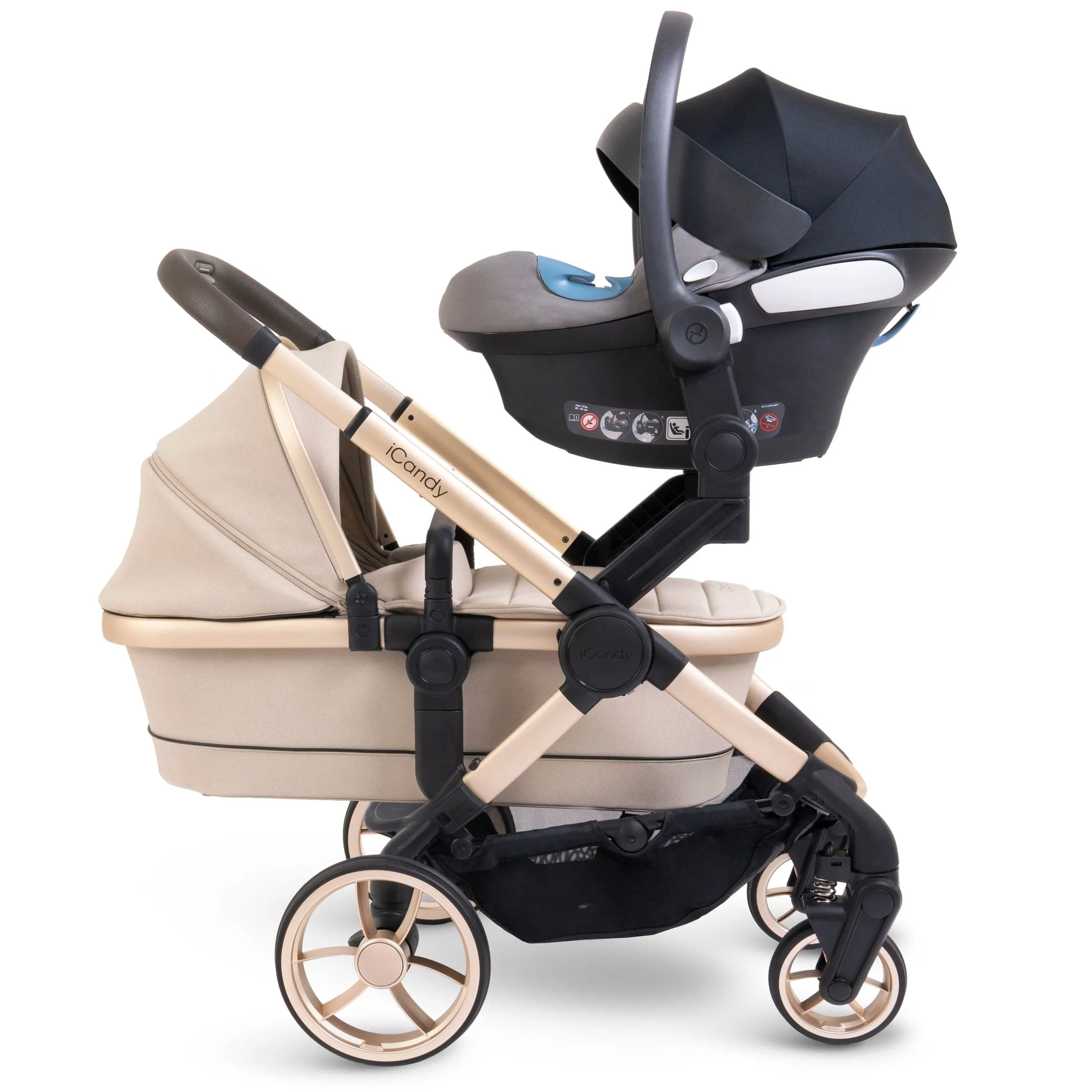iCandy Peach 7 Twin Cocoon Bundle in Biscotti