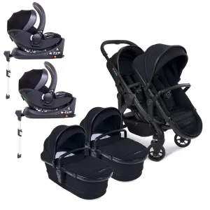 iCandy Peach 7 Twin Cocoon Bundle in Black