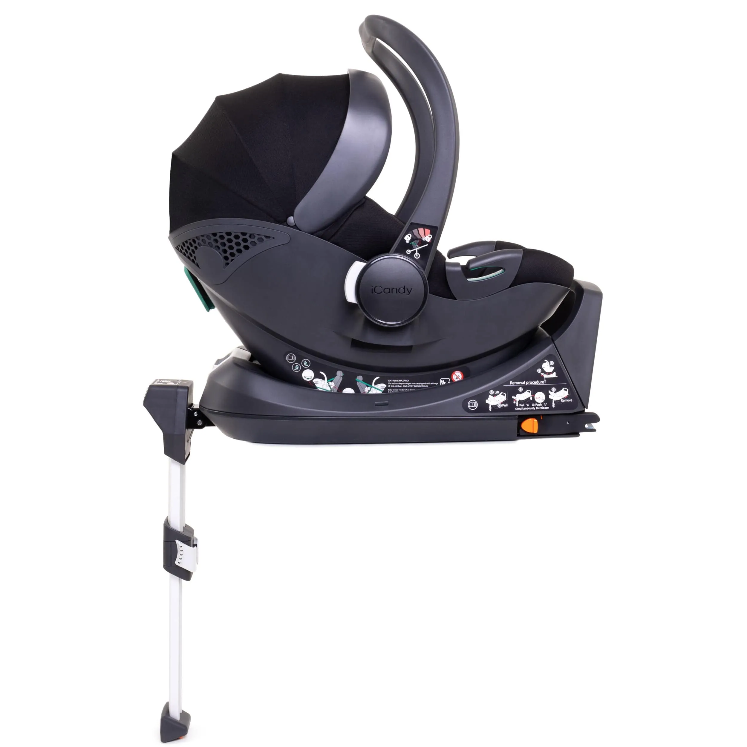 iCandy Peach 7 Twin Cocoon Bundle in Black