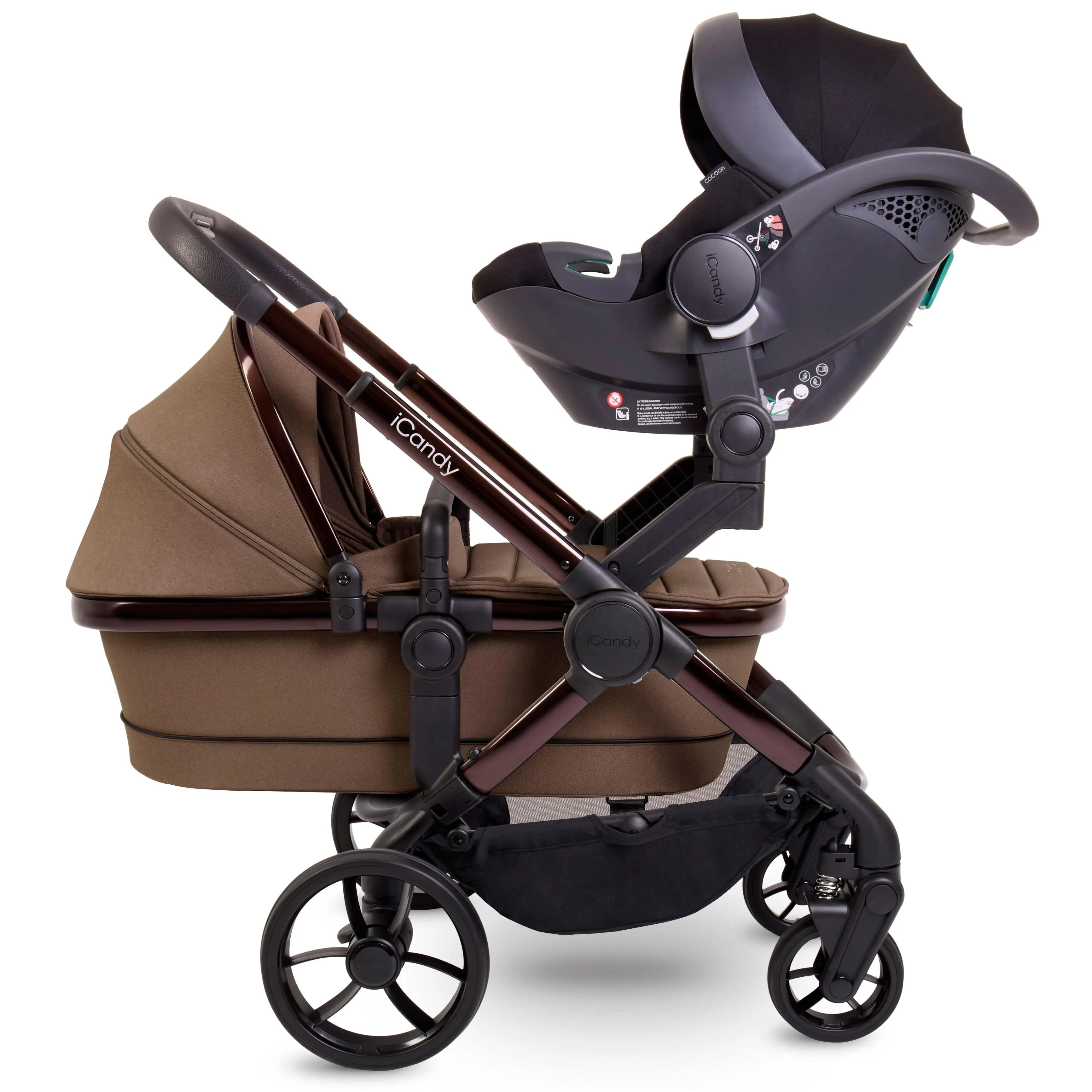 iCandy Peach 7 Twin Cocoon Bundle in Coco