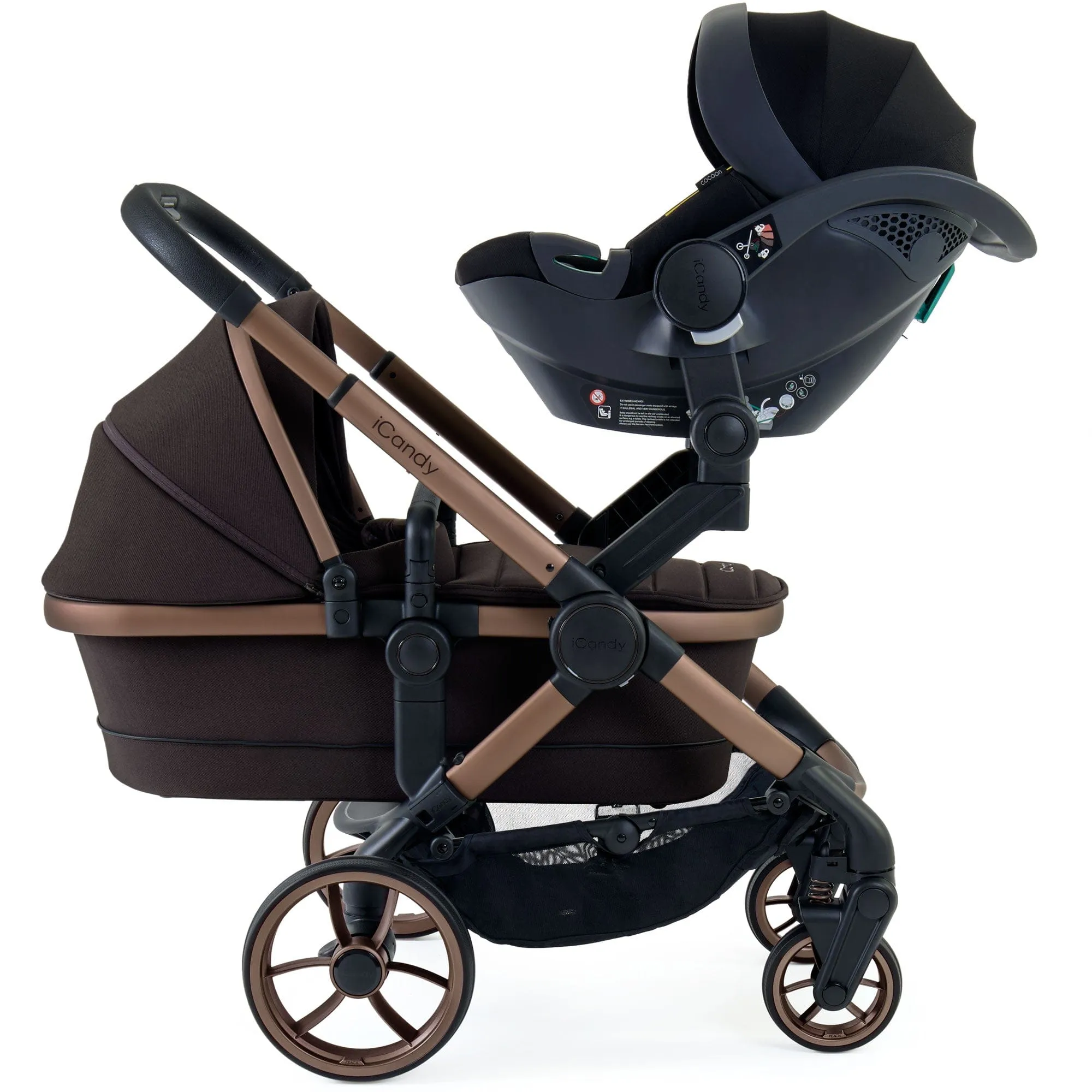 iCandy Peach 7 Twin Cocoon Bundle in Pecan