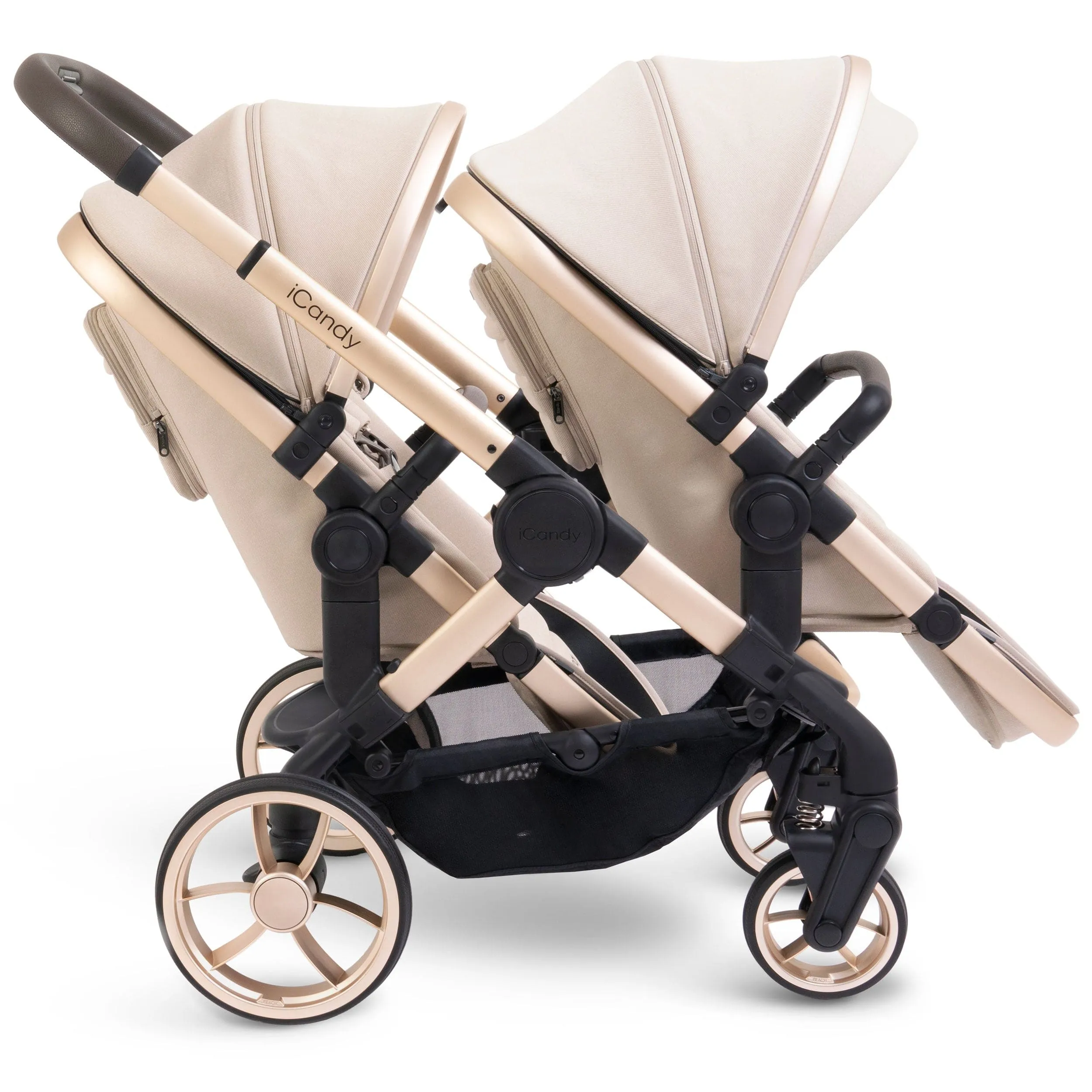 iCandy Peach 7 Twin Cybex Bundle in Biscotti