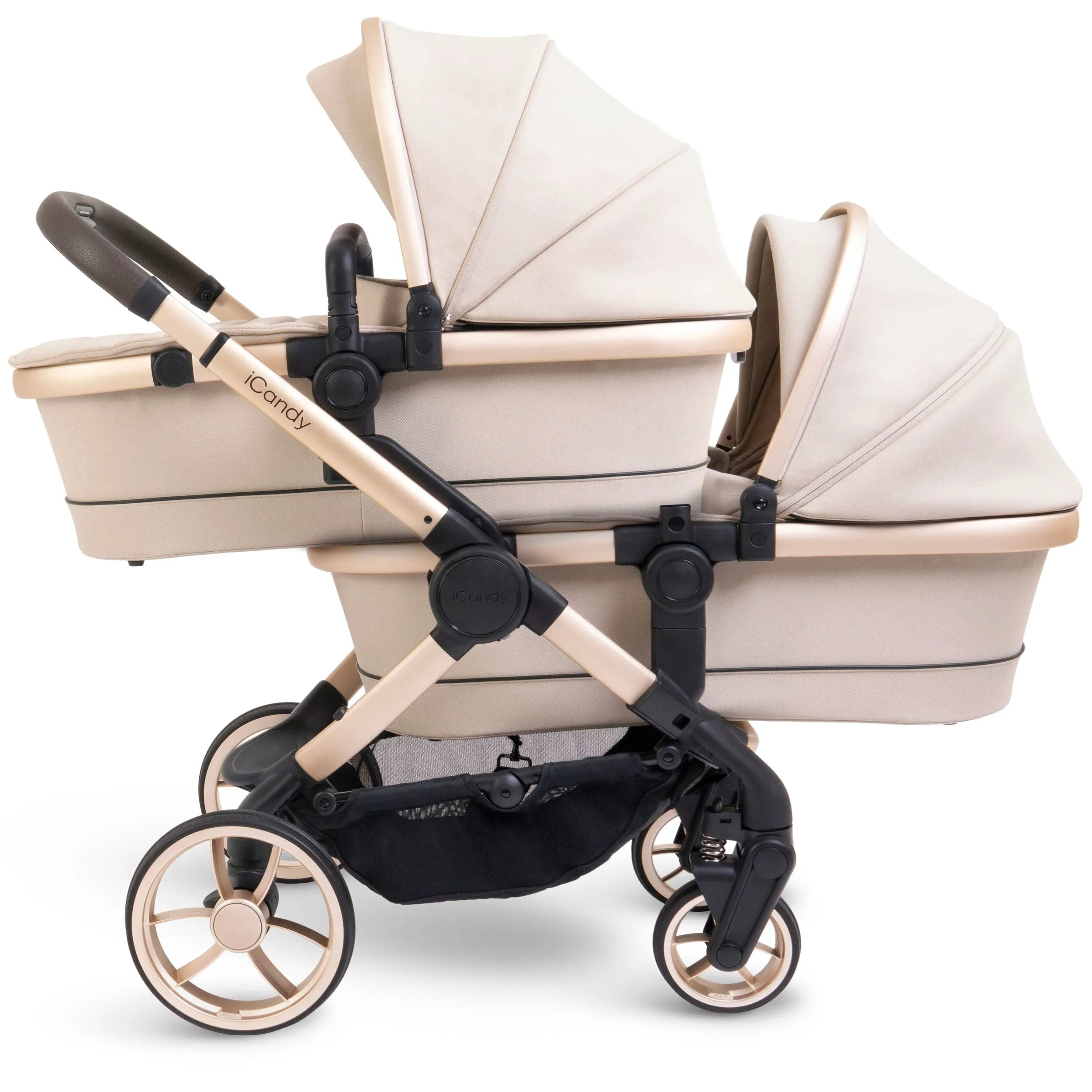 iCandy Peach 7 Twin Cybex Bundle in Biscotti