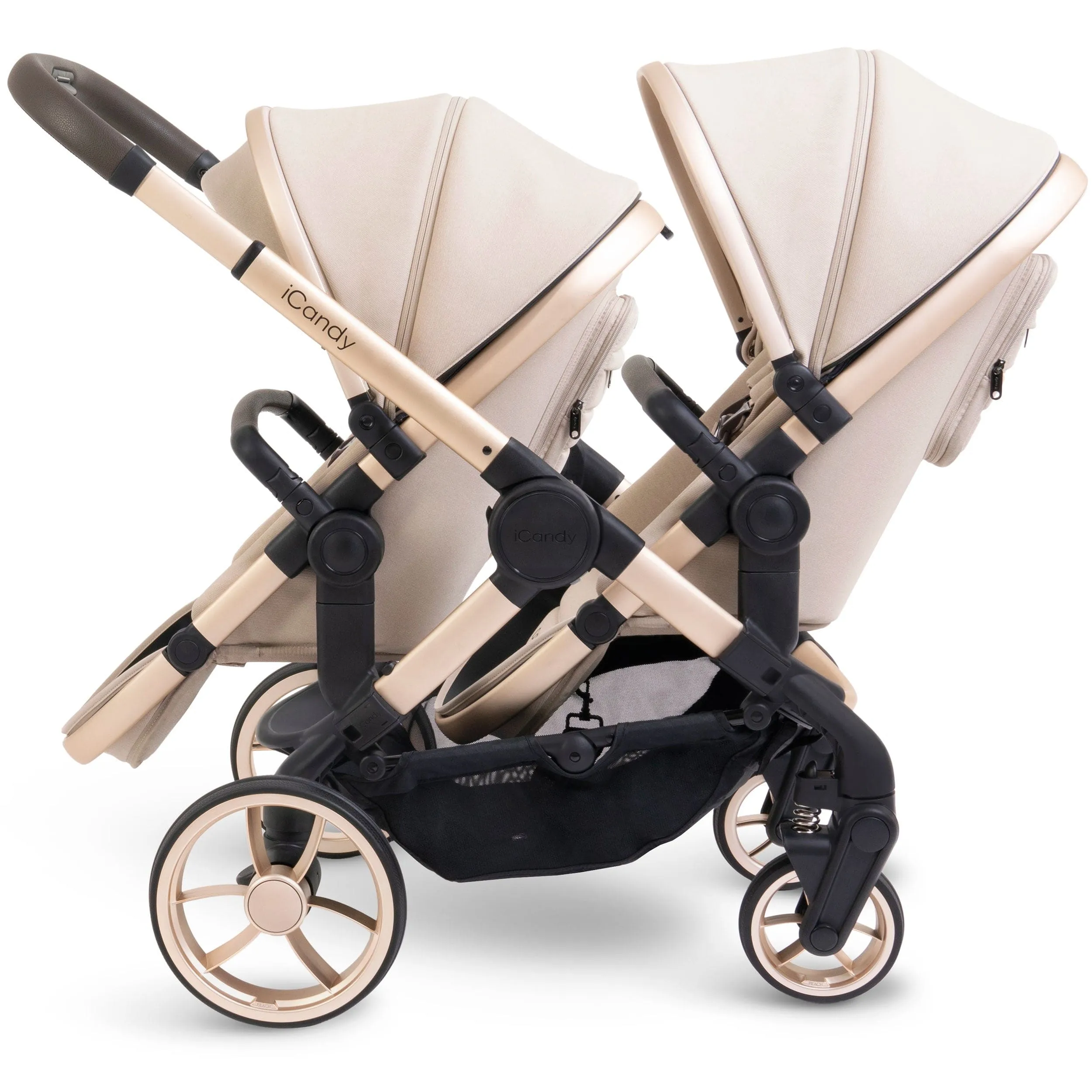 iCandy Peach 7 Twin Cybex Bundle in Biscotti