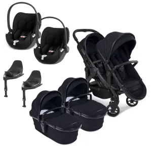 iCandy Peach 7 Twin Cybex Bundle in Black
