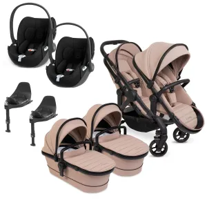iCandy Peach 7 Twin Cybex Bundle in Cookie