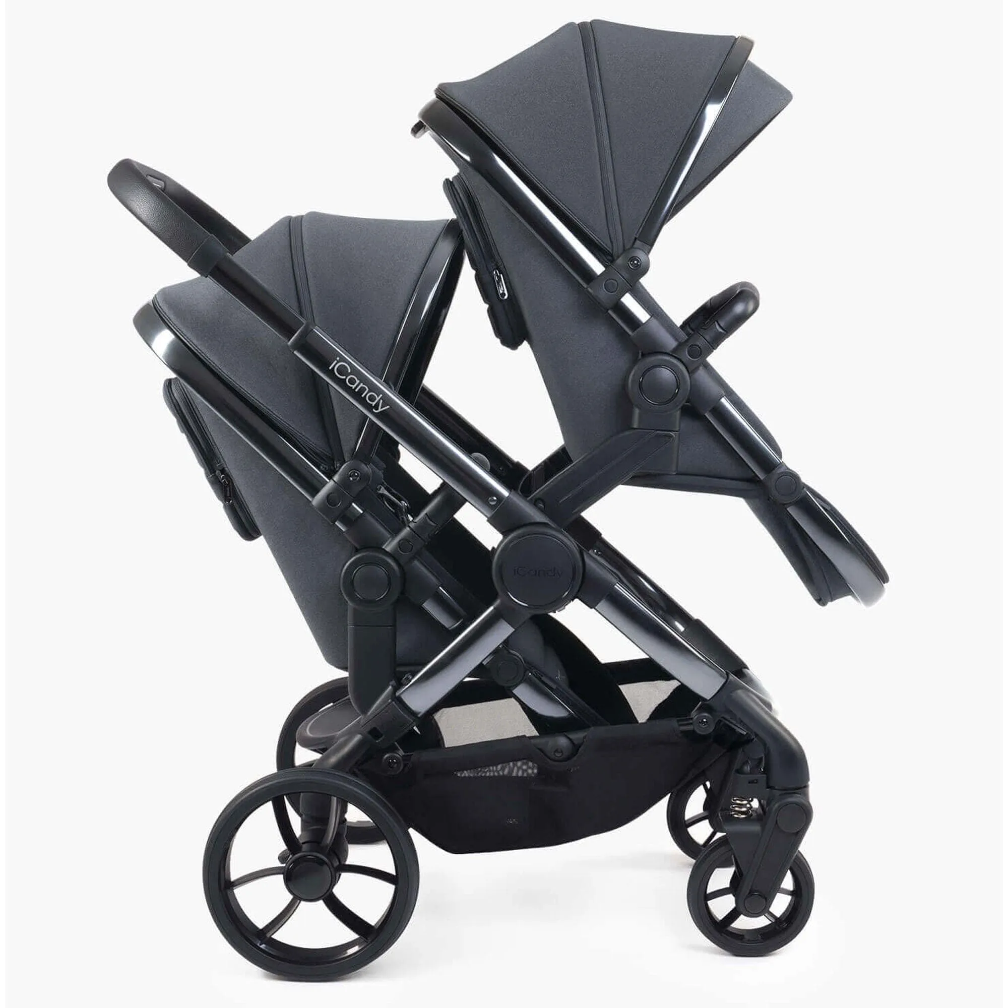 iCandy Peach 7 Twin Cybex Bundle in Dark Grey