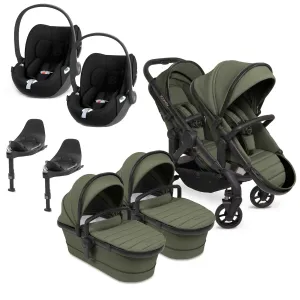 iCandy Peach 7 Twin Cybex Bundle in Ivy