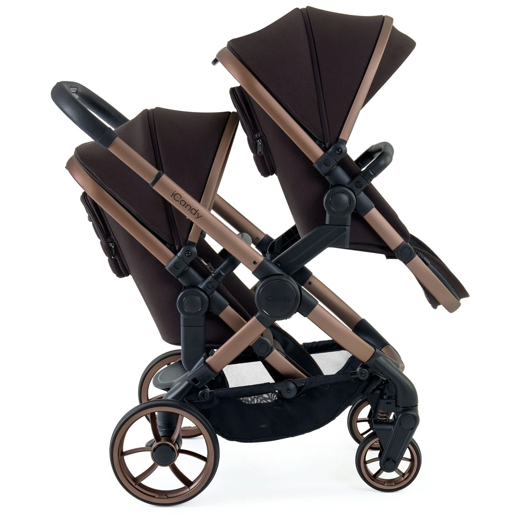 iCandy Peach 7 Twin Cybex Bundle in Pecan