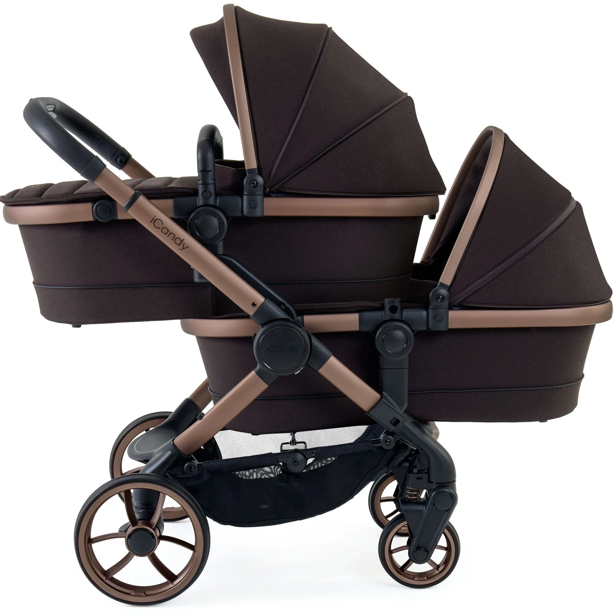 iCandy Peach 7 Twin Cybex Bundle in Pecan