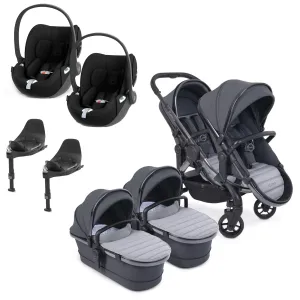 iCandy Peach 7 Twin Cybex Bundle in Truffle