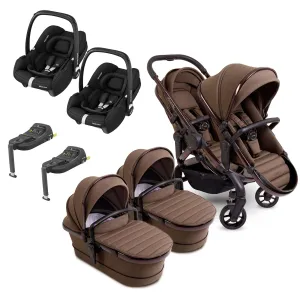 iCandy Peach 7 Twin Maxi-Cosi Bundle in Coco