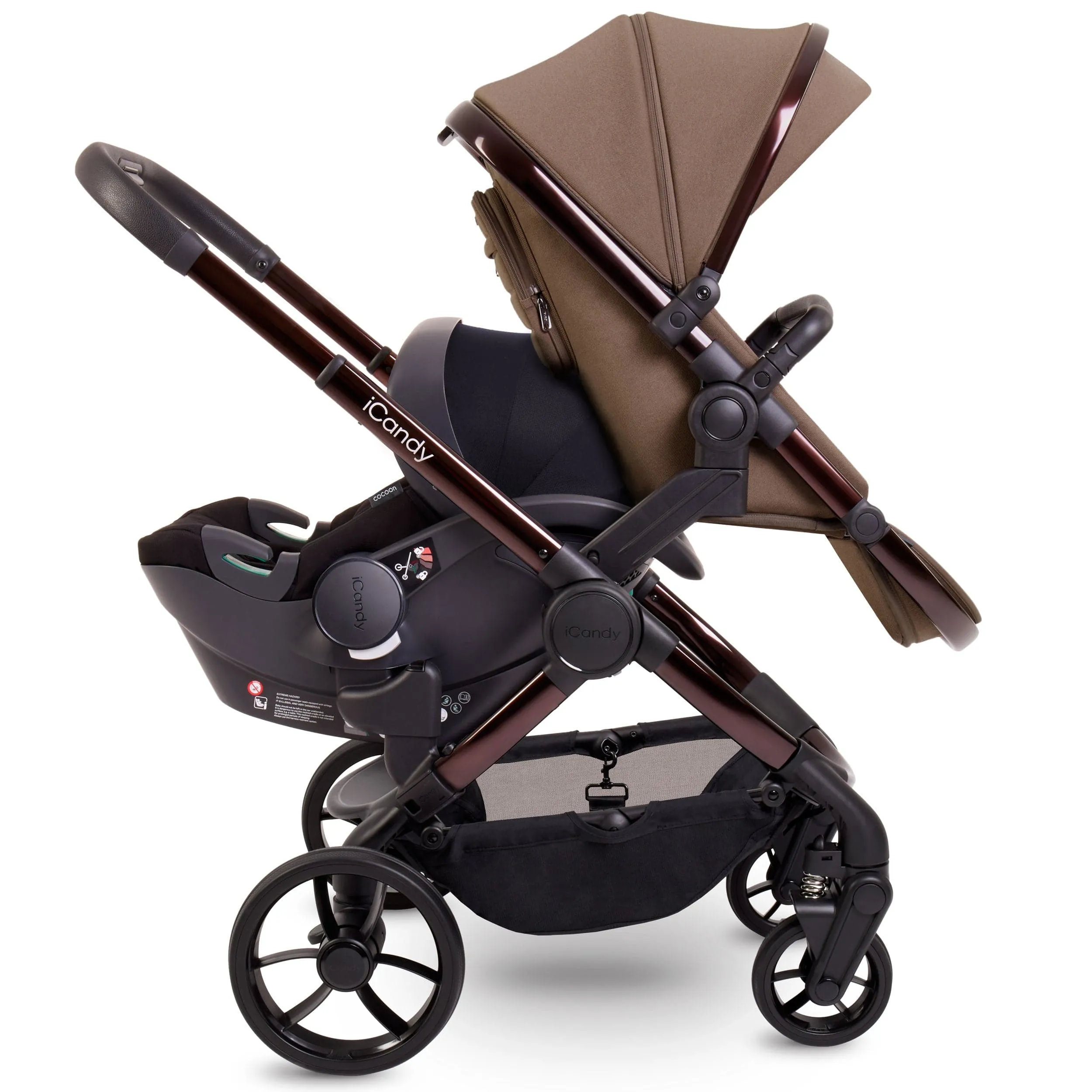 iCandy Peach 7 Twin Maxi-Cosi Bundle in Coco