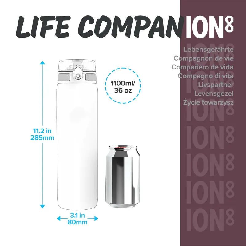 ION8 Leak Proof Water Bottle, 1200ML - Peach