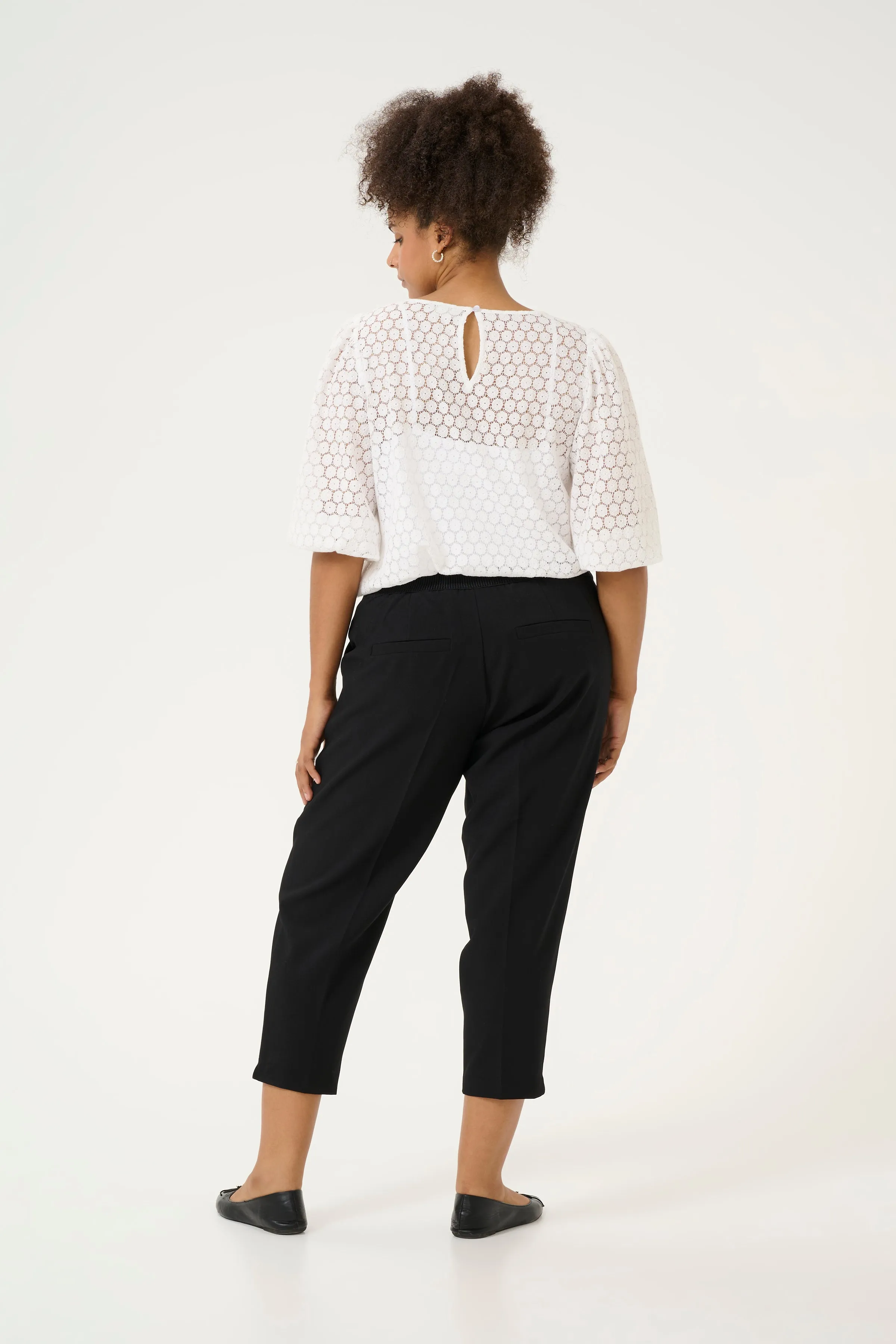 Kaffe Curve Elia Trousers in Black