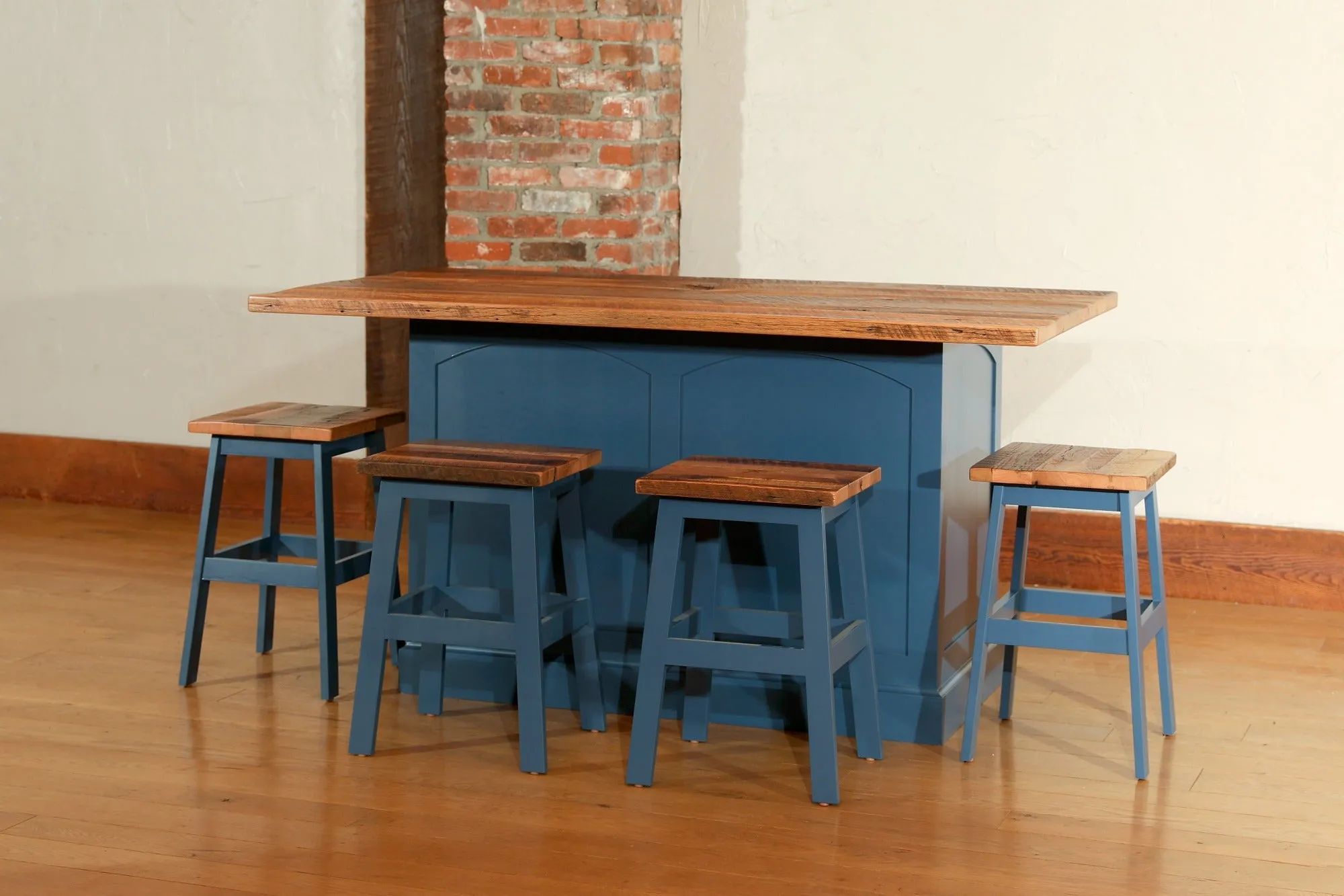 Kensington Kitchen Island w/ Reclaimed Barnwood Top